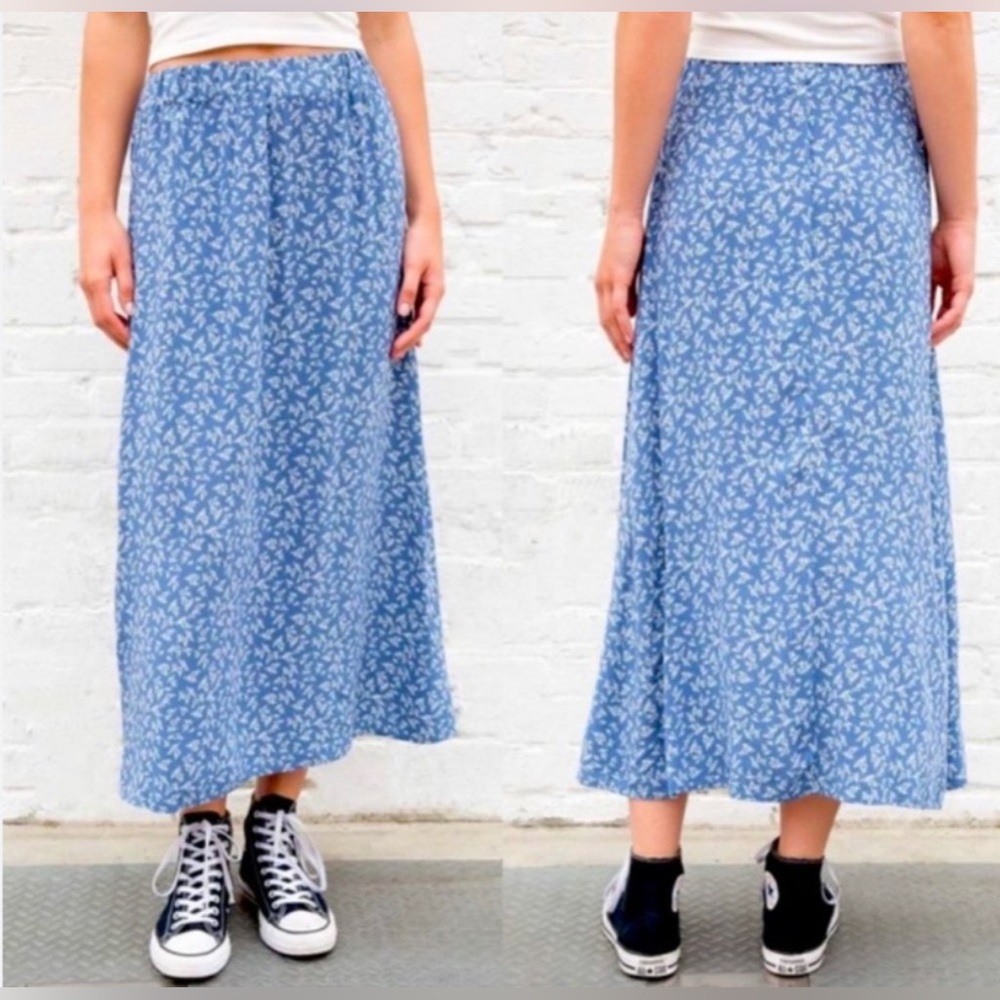 brandy blue floral skirt